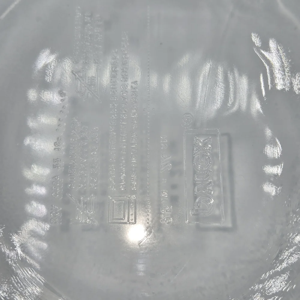 Clear Glass Pyrex Pie Plate 9.5 Inch Scalloped Edge Vintage Kitchenware‎
